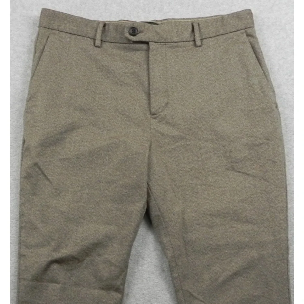 Banana Republic Pants Mens 34x29‎ Slim-Tapered Fit Dress Suit Flat Front Brown
